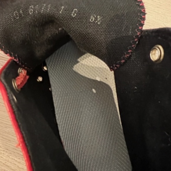 Gucci red leather high tops - Picture 5 of 11